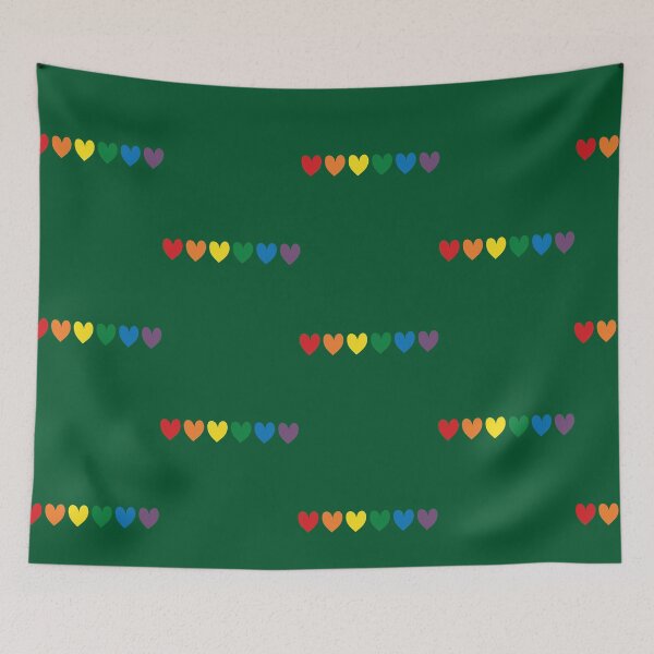 Item preview, LGBT Rainbow Pride Hearts Gay and Lesbian Stuff Proud Queer designed and sold by conmeoodenn.