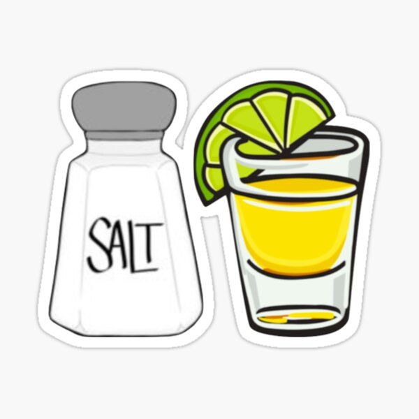 Salt Lime and Tequila Sticker
