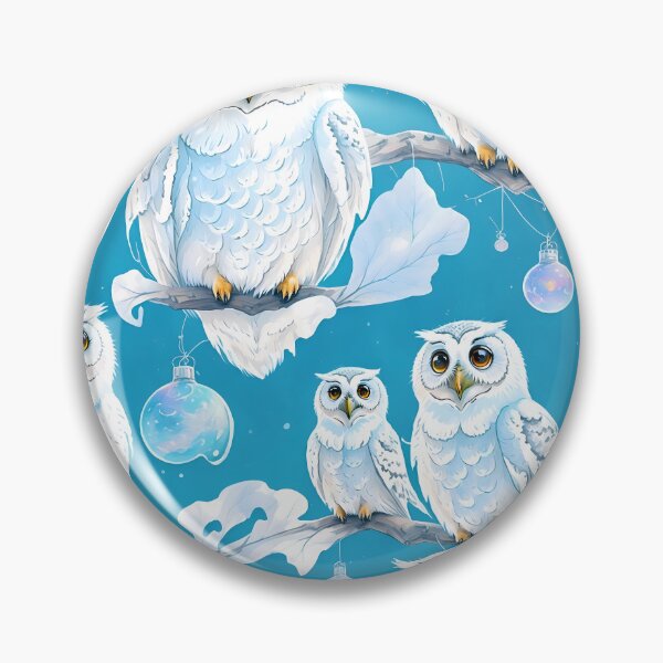 Item preview, Cute Snowy Owls Pattern designed and sold by Pride-Casuals.