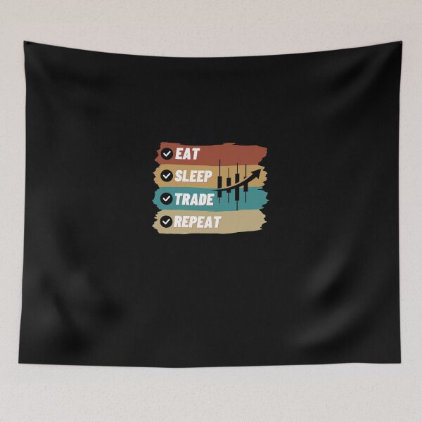 Item preview, Eat Sleep Trade Repeat Funny  designed and sold by BarDesign.
