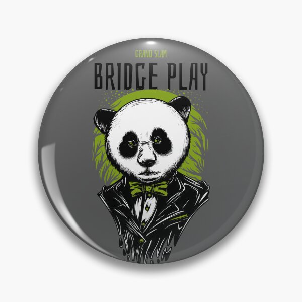 Item preview, Bridge Grand Slam Play, Card gamers, Panda Bear, Tournament designed and sold by BeebopGraphics.
