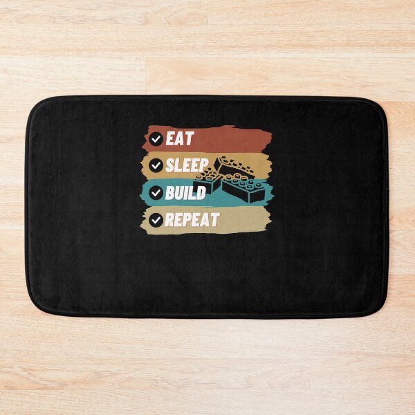 Item preview, Eat Sleep Build Repeat Funny  designed and sold by BarDesign.