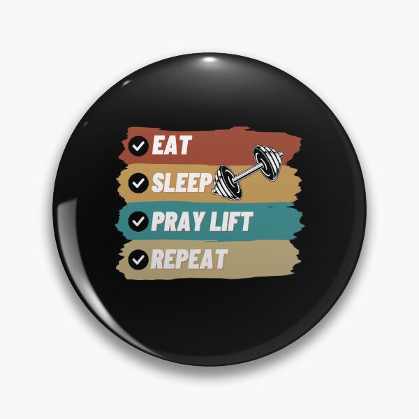 Item preview, Eat Sleep Pray Lift Repeat Funny  designed and sold by BarDesign.