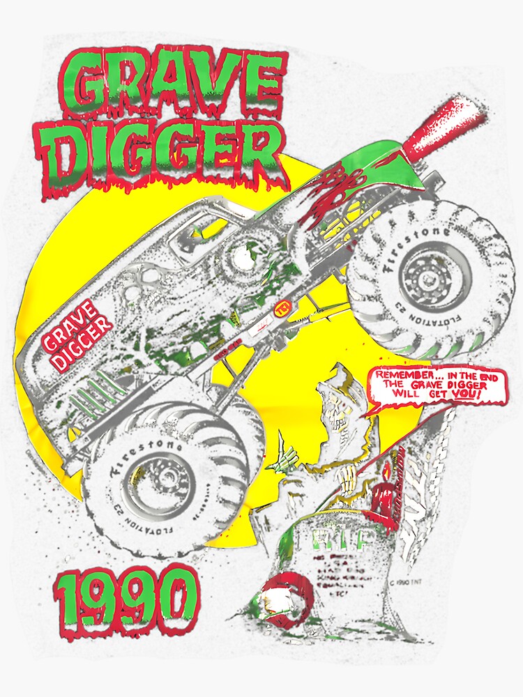Grave Digger Dennis Flame Vintage Racing Art Board Print for Sale