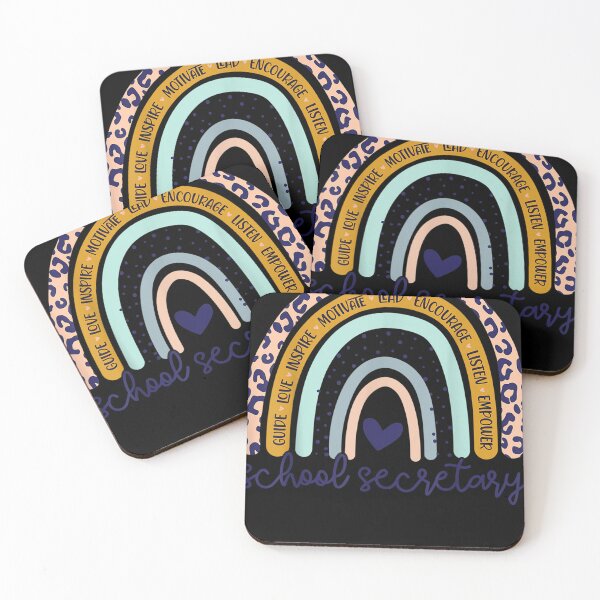Item preview, Funny School Secretary Rainbow Leopard Print School Front designed and sold by Angela Cartwright.