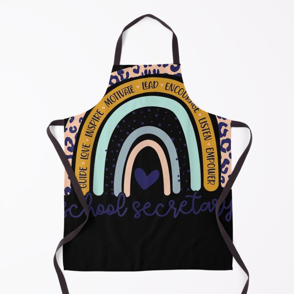 Item preview, Funny School Secretary Rainbow Leopard Print School Front designed and sold by Angela Cartwright.