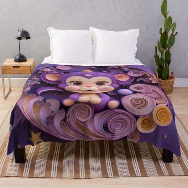 Item preview, Cute cartoon monkey made of paper on purple background. Top view designed and sold by aiphotosart.