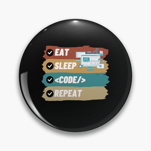 Item preview, Eat Sleep Code Repeat Funny  designed and sold by BarDesign.