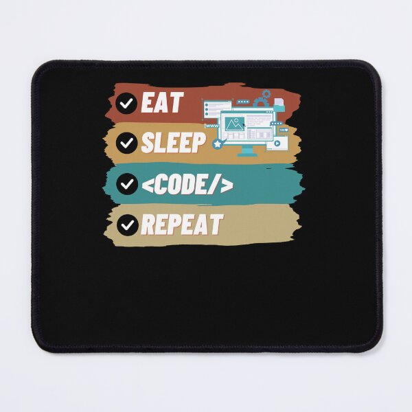 Item preview, Eat Sleep Code Repeat Funny designed and sold by BarDesign.