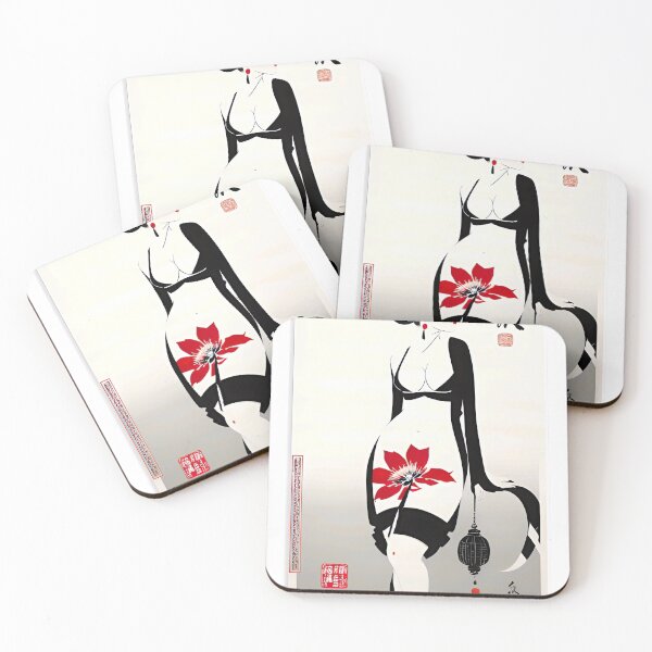 Item preview, Geisha Vintage Japanese Traditional Kimono Obi Hairpin Fans Cherry blossoms Lanterns designed and sold by Hot-as-hell.