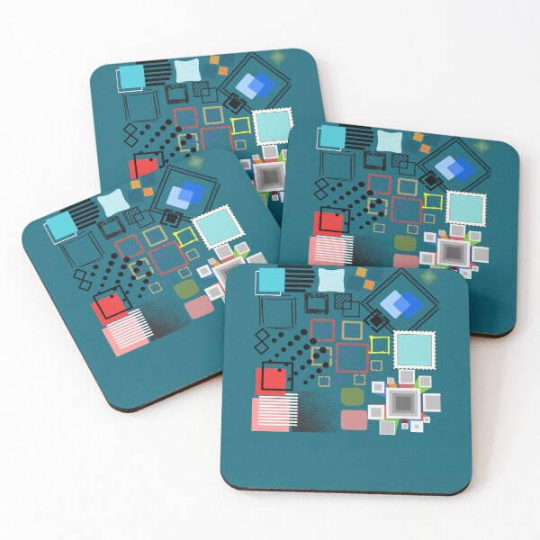 Item preview, Decorative Square Lines in White    designed and sold by WylderPaddock.