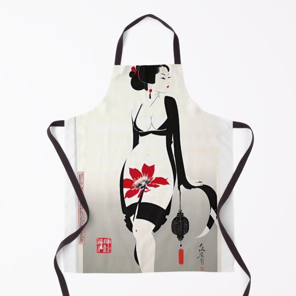 Item preview, Geisha Vintage Japanese Traditional Kimono Obi Hairpin Fans Cherry blossoms Lanterns designed and sold by Hot-as-hell.