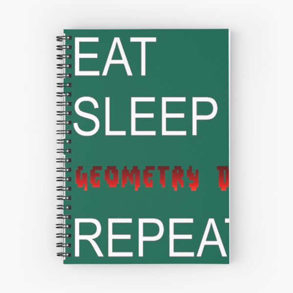 Item preview, Eat Sleep Geometry Dash Repeat Coloured    designed and sold by WylderPaddock.