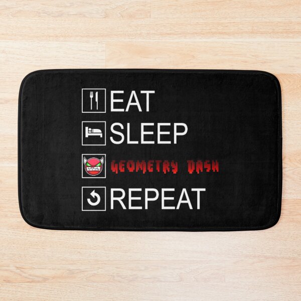 Item preview, Eat Sleep Geometry Dash Repeat Coloured    designed and sold by WylderPaddock.