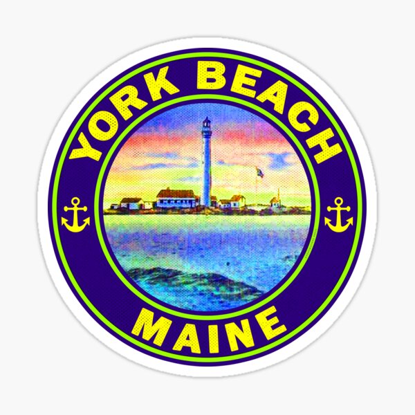 "York Beach Maine Boon Island Lighthouse" Sticker for Sale by
