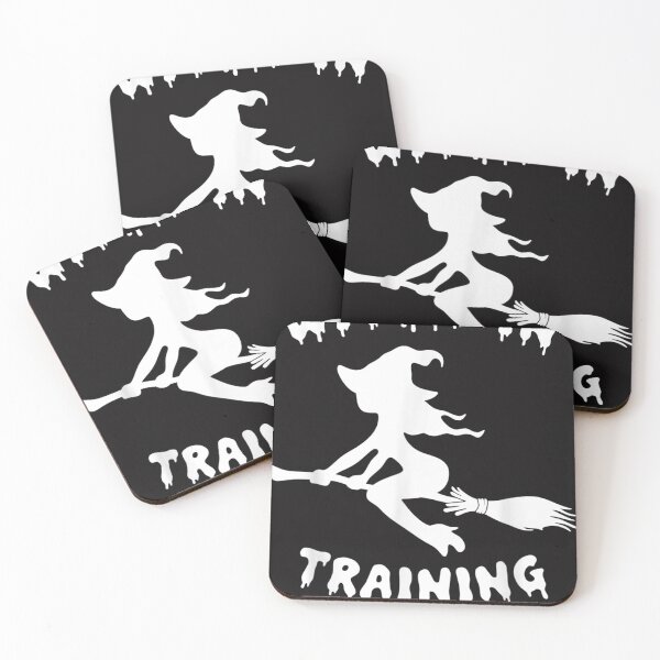 Item preview, Flying Witch with Broomstick, Halloween Witch In Training  designed and sold by BridgetteCross2.