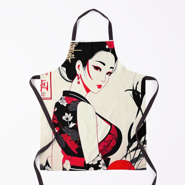 Item preview, Geisha Vintage Japanese Traditional Kimono Obi Hairpin Fans Cherry blossoms Lanterns designed and sold by Hot-as-hell.