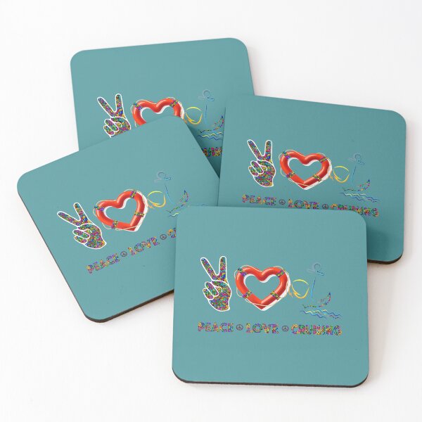 Item preview, Peace Love Cruising Ship Hippie Floating Ocean Beach Sun 	 	 designed and sold by njcqziezwt39.