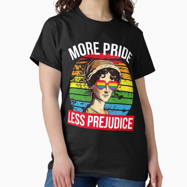 Item preview, LGBT Ally Gay Pride More Pride Less Prejudice Lgbt Gay Proud T-Shirt designed and sold by MegiWu.