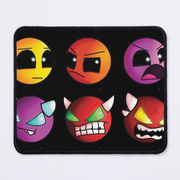 Item preview, geometry dash difficulty demon faces   designed and sold by WylderPaddock.