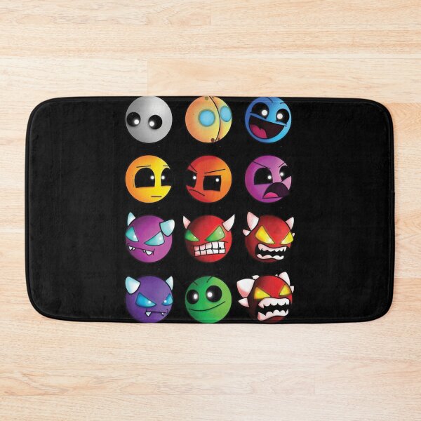 Item preview, geometry dash difficulty demon faces   designed and sold by WylderPaddock.