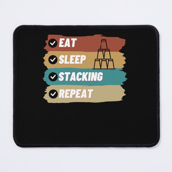 Item preview, Eat Sleep Stacking Repeat Funny  designed and sold by BarDesign.