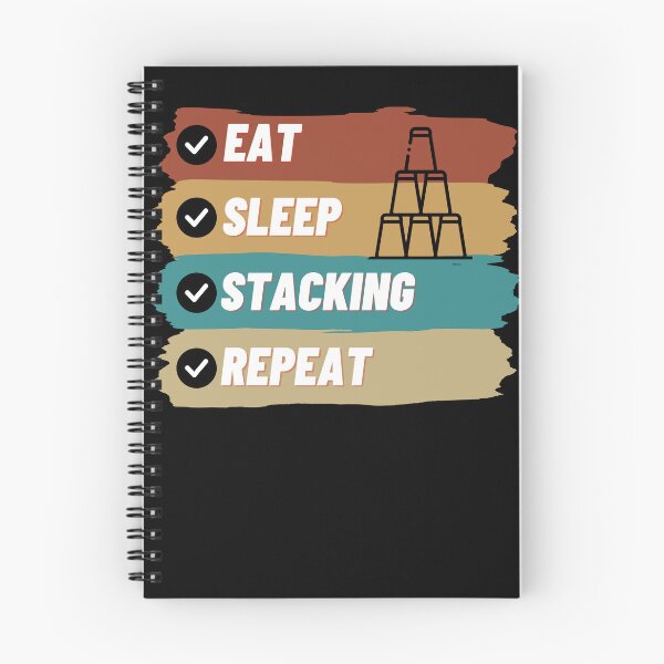 Item preview, Eat Sleep Stacking Repeat Funny  designed and sold by BarDesign.
