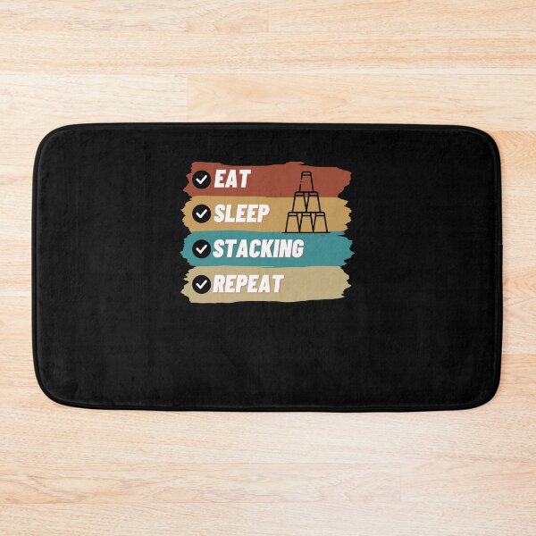 Item preview, Eat Sleep Stacking Repeat Funny  designed and sold by BarDesign.