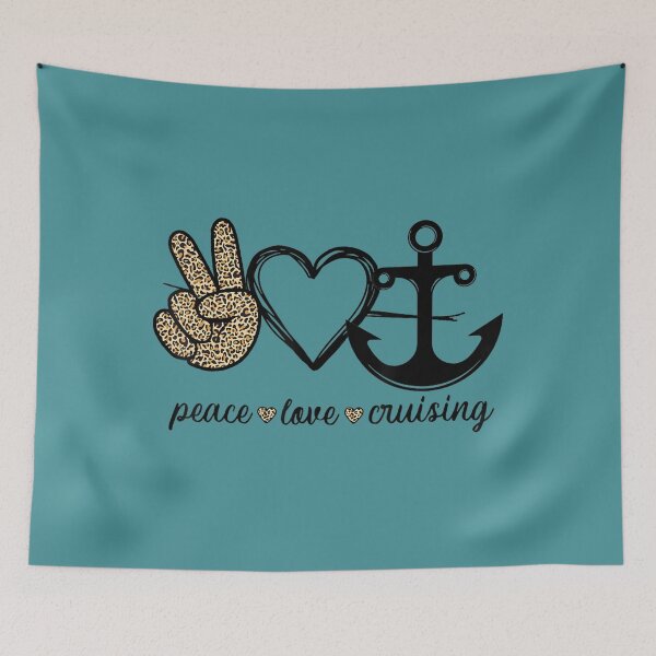 Item preview, Peace Love Cruising Ship Leopard Floating Ocean Beach Sun 	 	 designed and sold by njcqziezwt39.