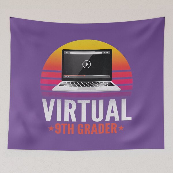 Item preview, Retro Virtual 9th Grader Distance Learning Back to School 	 	 designed and sold by acaribuslet48.