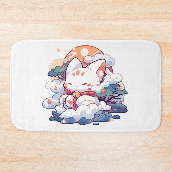 Item preview, Cute Kawaii Wind Manekineko Cat designed and sold by CozyKawaiiArt.
