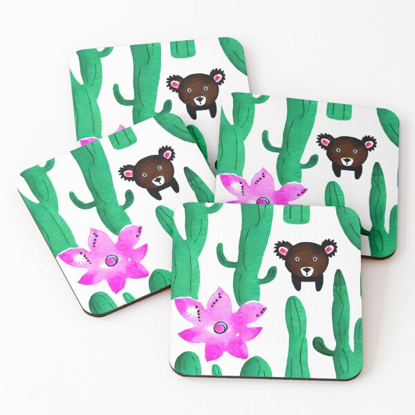 Item preview, Wild bear and cacti designed and sold by WallabyJelly.