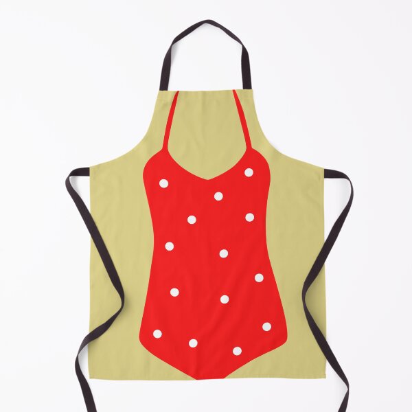 Aperçu de l'œuvre Maillot de bain vintage rouge à pois créée et vendue par GasconyPassion.