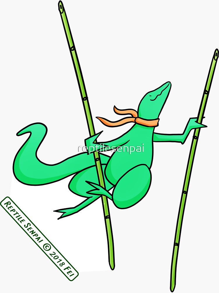 Thumbnail 3 of 3, Sticker, Reptile Senpai S03E02 designed and sold by reptilesenpai.