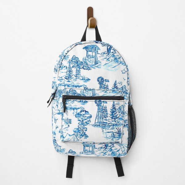 Item preview, country scenery toile de jouy designed and sold by letsgow8th.