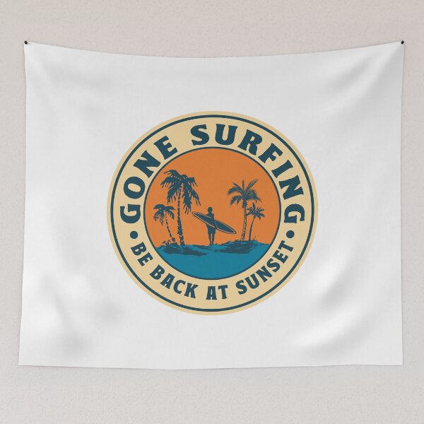 Item preview, Gone Surfing Be Back Sunset designed and sold by TonySpencer.