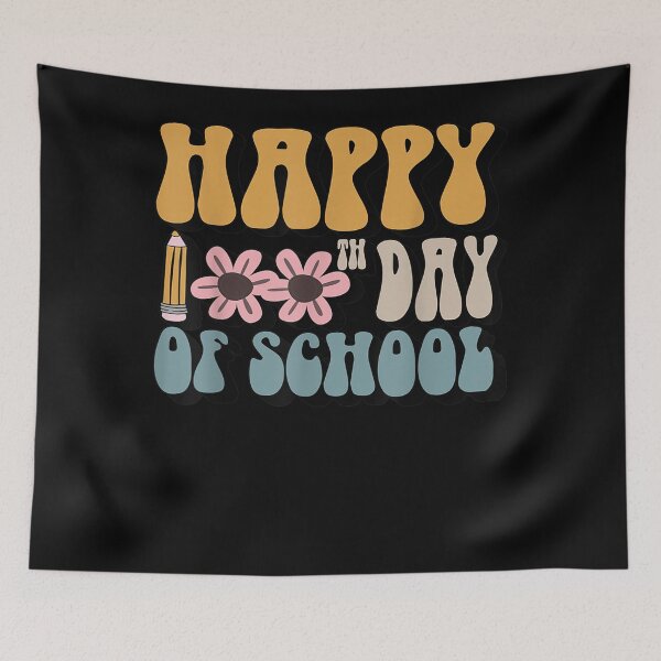 Item preview, Happy 100th Day Of School Teachers Students designed and sold by Gareth Roberts.