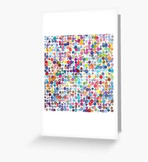 Paint blobs Greeting Card