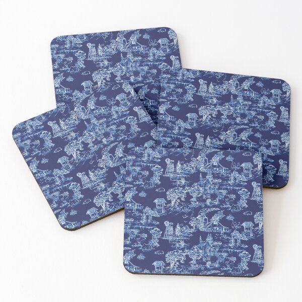 Item preview, country scenery toile de jouy designed and sold by letsgow8th.
