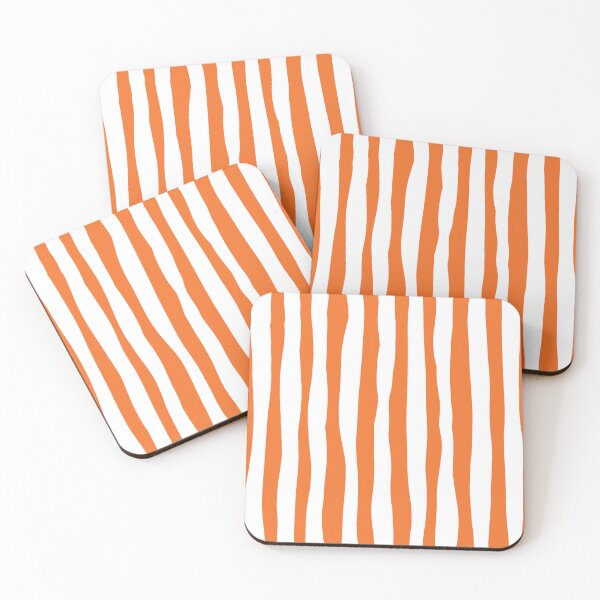 Item preview, ABP002-6 Flow Stripes - Orange and White designed and sold by DuckyRubin.
