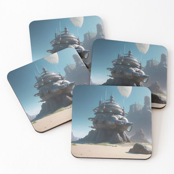 Item preview, Futuristic Dome Station in a Desert Landscape designed and sold by worldofwhisper.