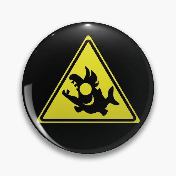 Item preview, Salmon Run Warning Sign designed and sold by galaxydaydreams.