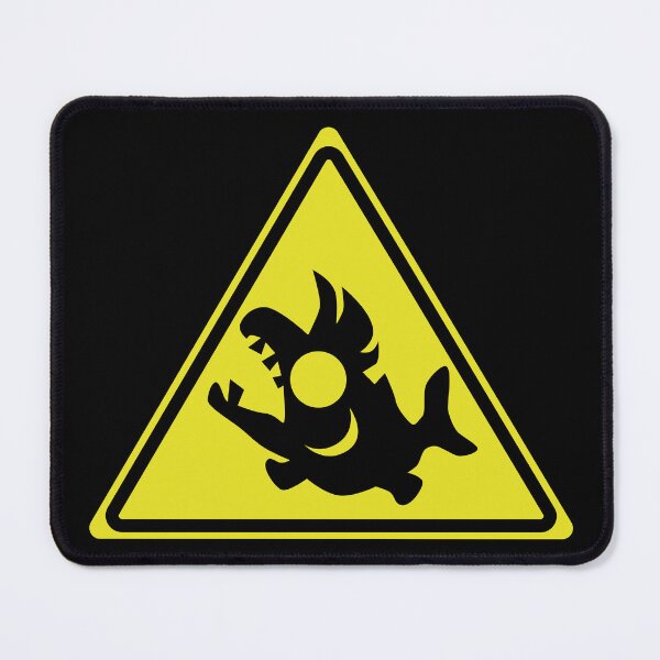Item preview, Salmon Run Warning Sign designed and sold by galaxydaydreams.