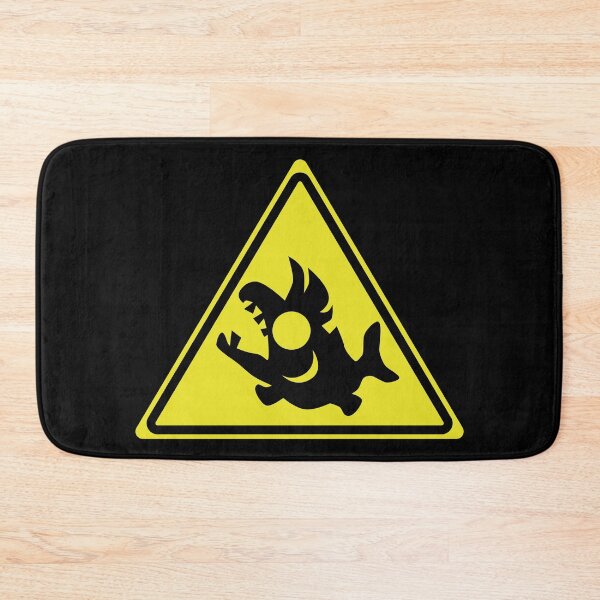 Item preview, Salmon Run Warning Sign designed and sold by galaxydaydreams.