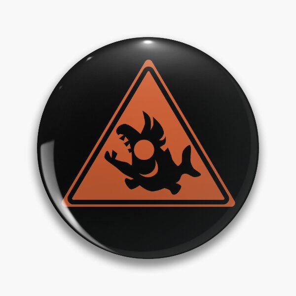 Item preview, Salmon Run Warning Sign designed and sold by galaxydaydreams.