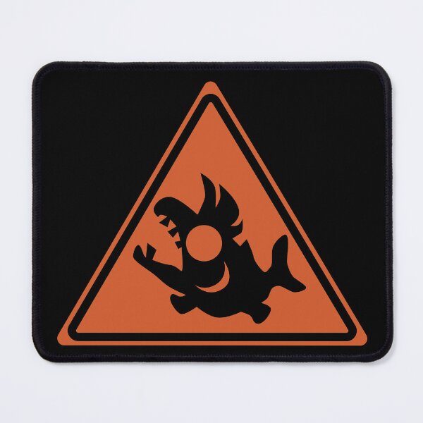 Item preview, Salmon Run Warning Sign designed and sold by galaxydaydreams.
