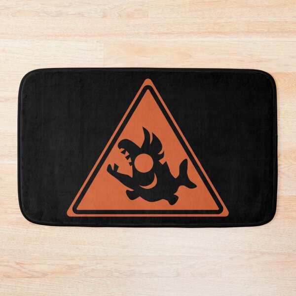 Item preview, Salmon Run Warning Sign designed and sold by galaxydaydreams.