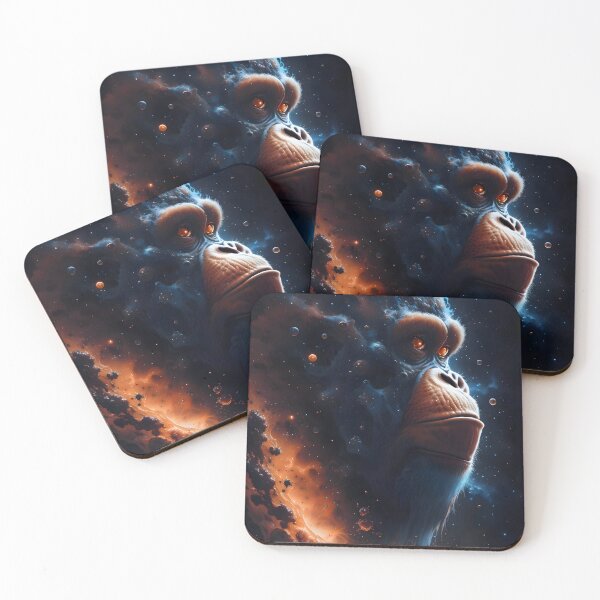 Item preview, Astral Majesty: An Orangutan's Journey Through Cosmic Ink designed and sold by byaz3.