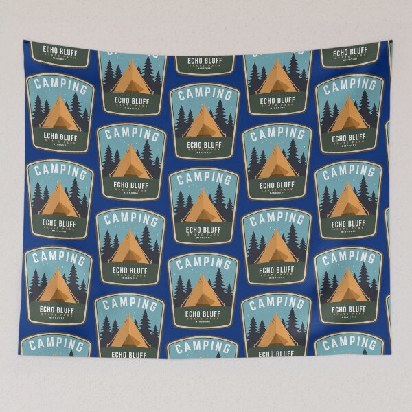 Item preview, Echo Bluff State Park Camping Missouri Campsite designed and sold by dianna-kinder.