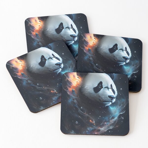 Item preview, Astral Majesty: A Panda's Journey Through Cosmic Ink designed and sold by byaz3.